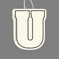 Letter "U" Air Freshener Tag